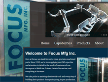 Tablet Screenshot of focusmfginc.com